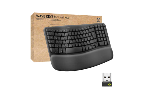 Clavier ergonomique sans fil Logitech Wave Keys Bluetooth DeskLab