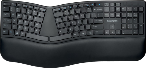 Clavier ergonomique sans fil Kensington Pro Fit Ergo split repose-poignets Bluetooth DeskLab Suisse