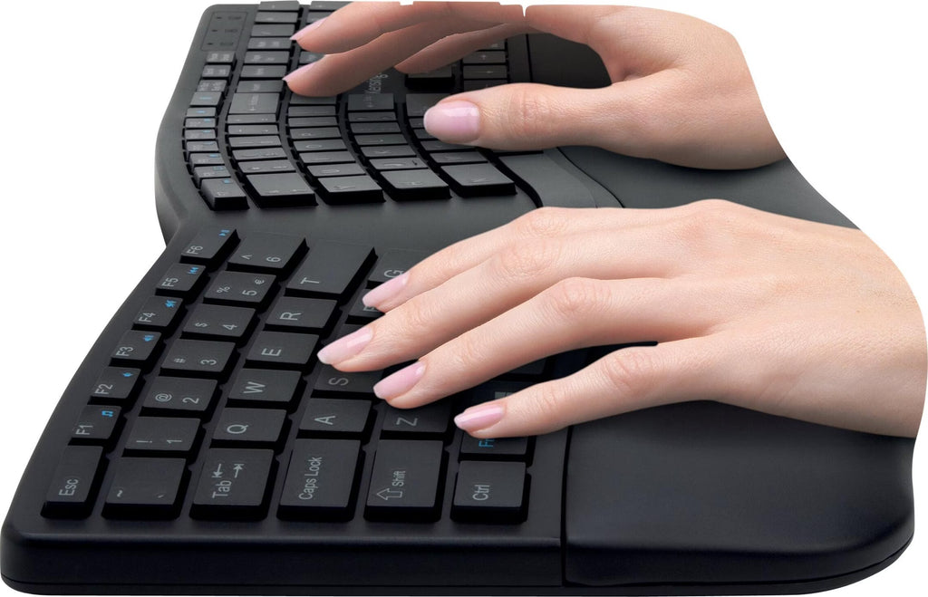 Clavier ergonomique sans fil Kensington Pro Fit Ergo split repose-poignets Bluetooth DeskLab Suisse
