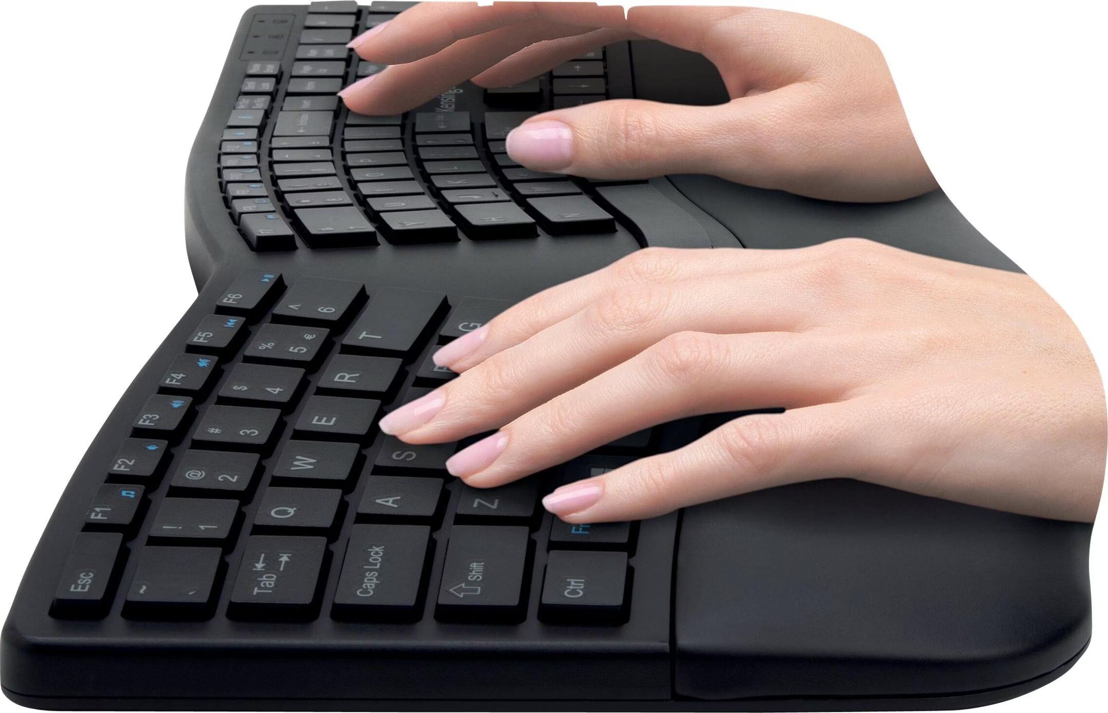 Clavier ergonomique sans fil Kensington Pro Fit Ergo split repose-poignets Bluetooth DeskLab Suisse